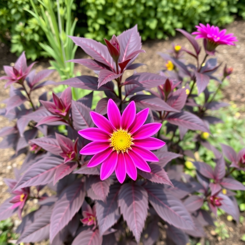Dahlia Magenta Star