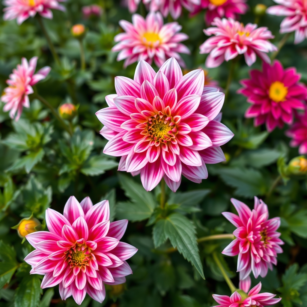 Dahlia Mignon ‘Edge of Joy’