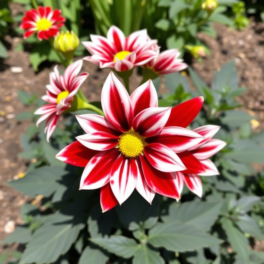 Dahlia Mignon ‘Fire and Ice’