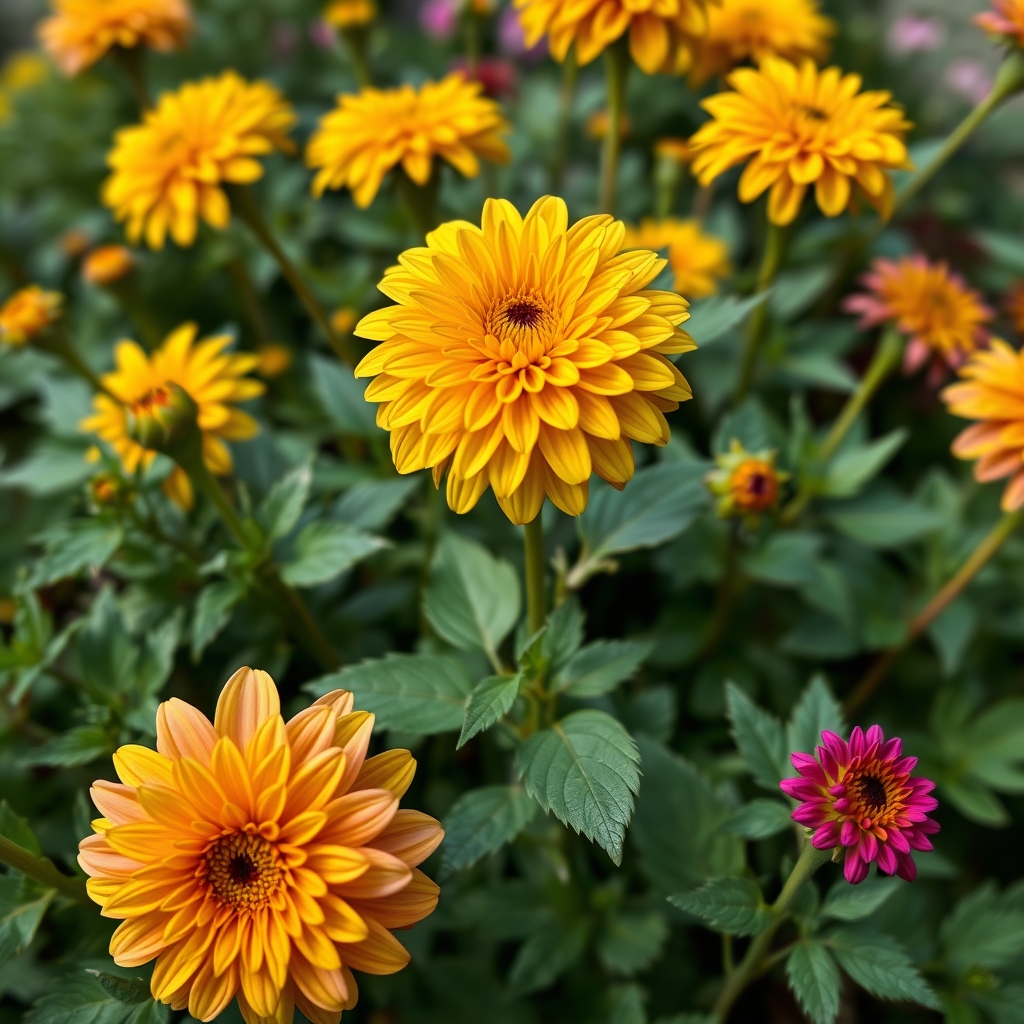 Dahlia Mignon ‘Sunshine’