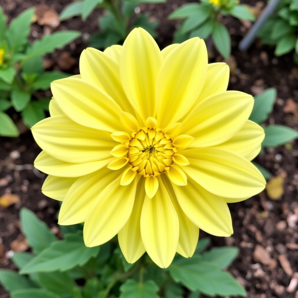 Dahlia Mignon ‘Yellow Sneezy’