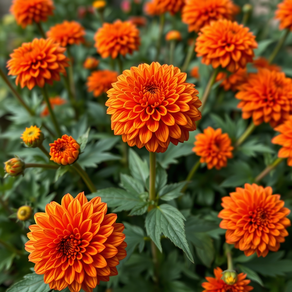 Dahlia Orange Nugget