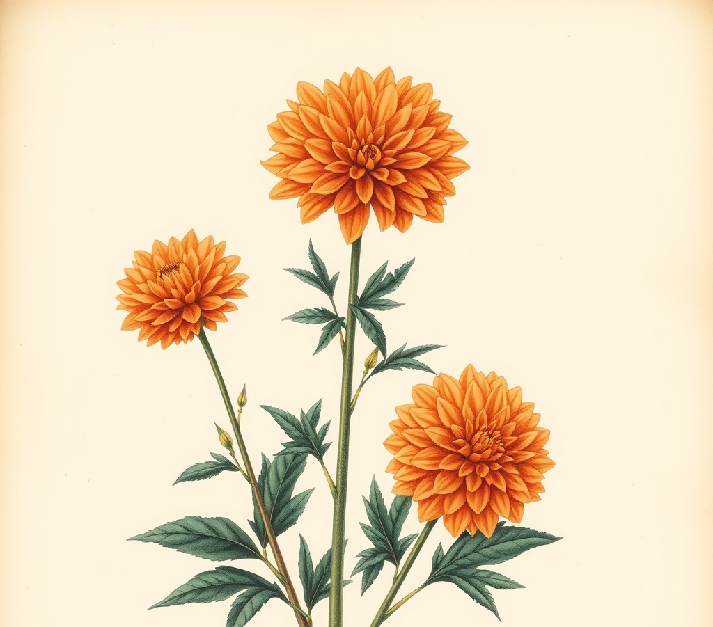 Dahlia Orange Perception