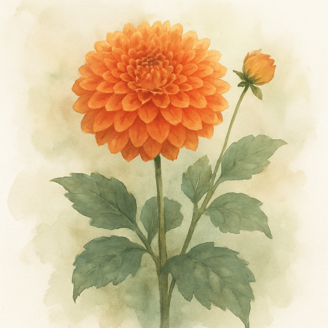Dahlia Orange Perception