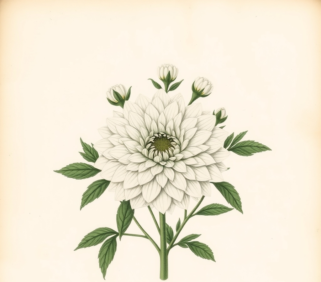 Dahlia Piccolo White Bedding Plants