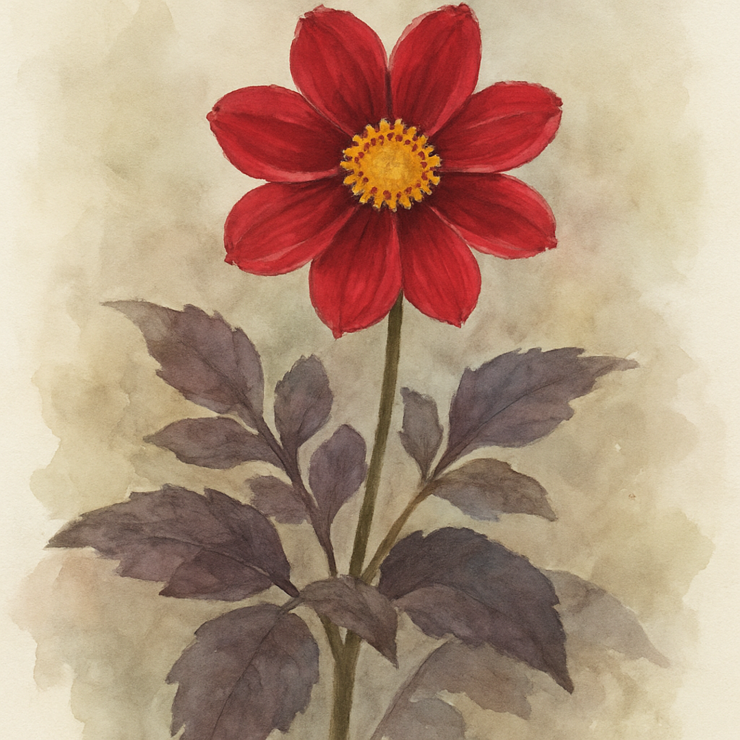 Dahlia Pinnata Seeds 'Black Forest Ruby'