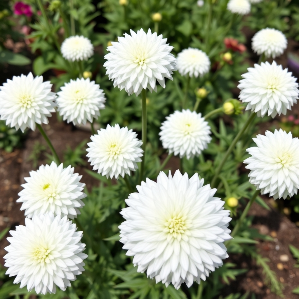 Dahlia Pompon ‘Snowflake’