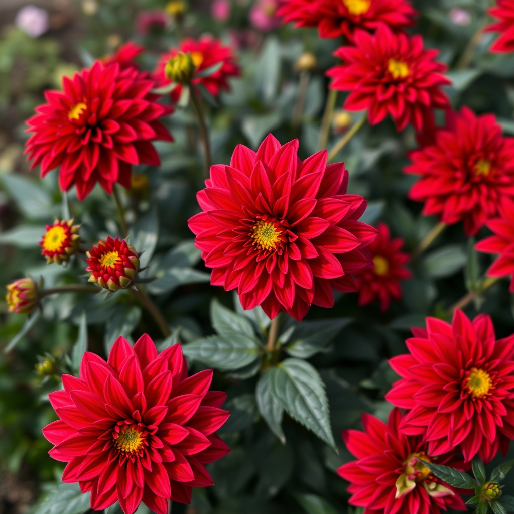 Dahlia Red Pygmy Tubers