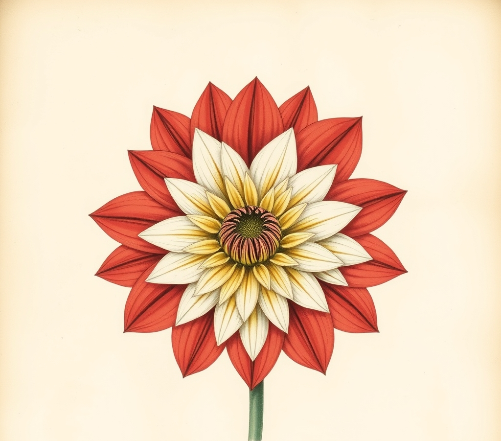 Dahlia 'Tricoloure'