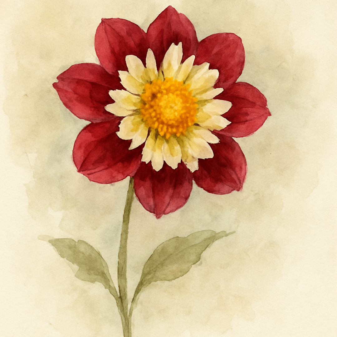Dahlia 'Tricoloure'