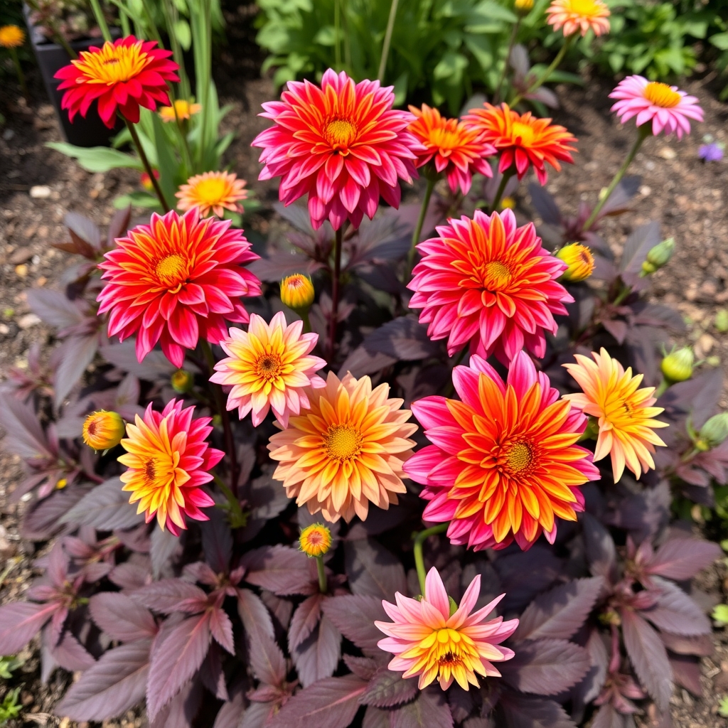 Dahlia Tubers 'Redskin Mix'