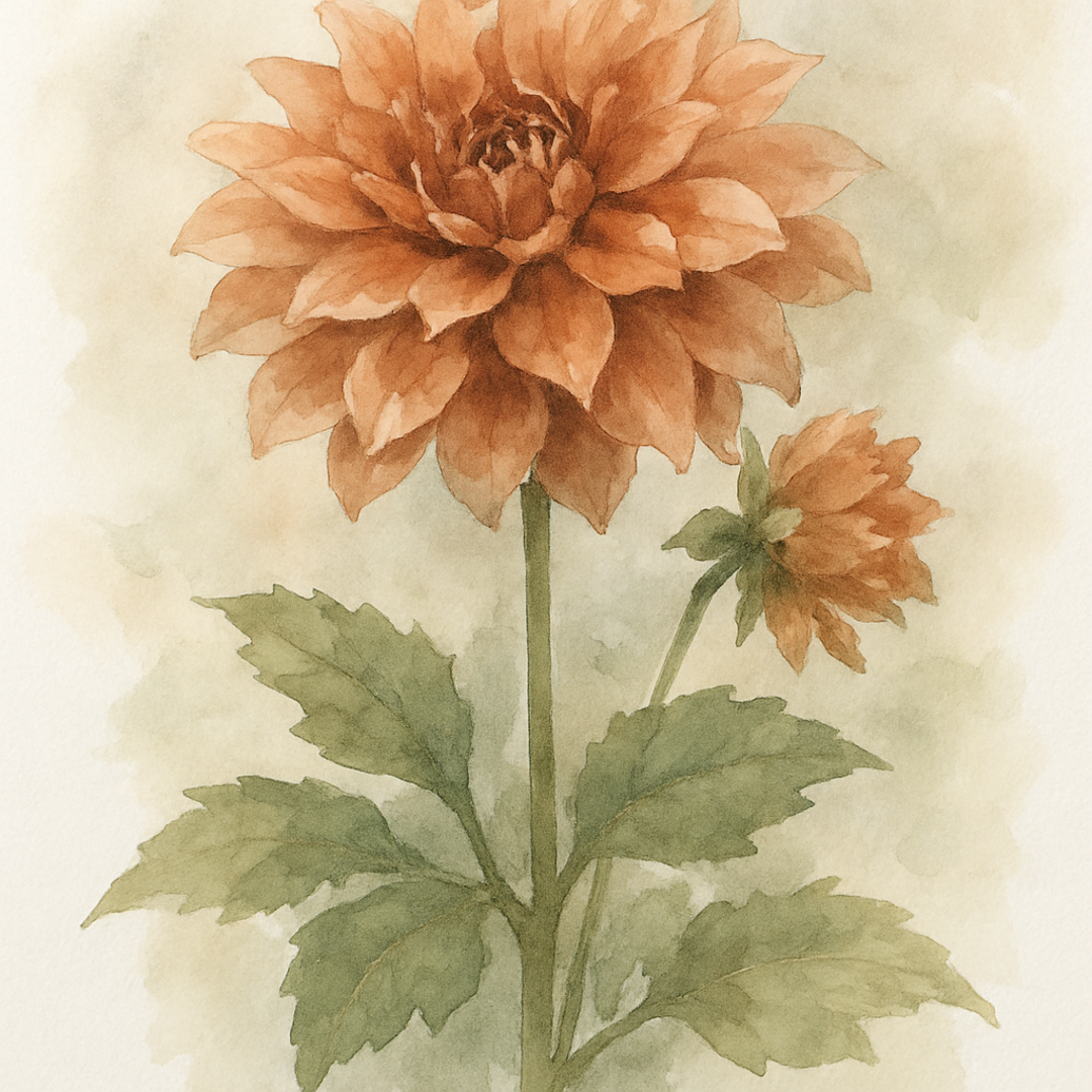 Urban Flowers – Dahlia ‘Creme de Cognac’