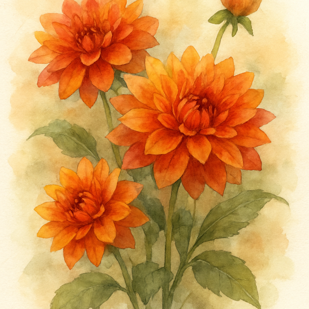 Urban Flowers – Dahlia ‘Tropical Sunset’