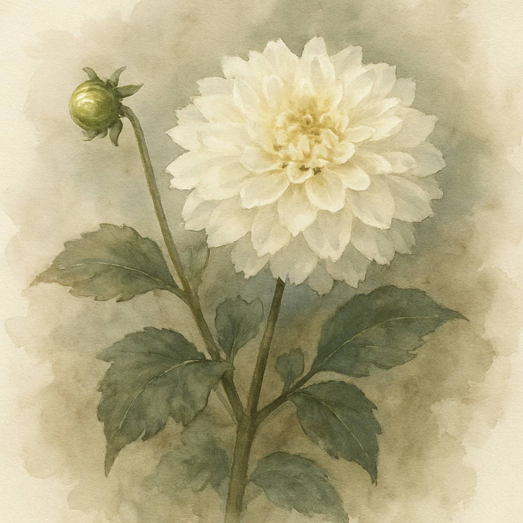 Dahlia White Aster