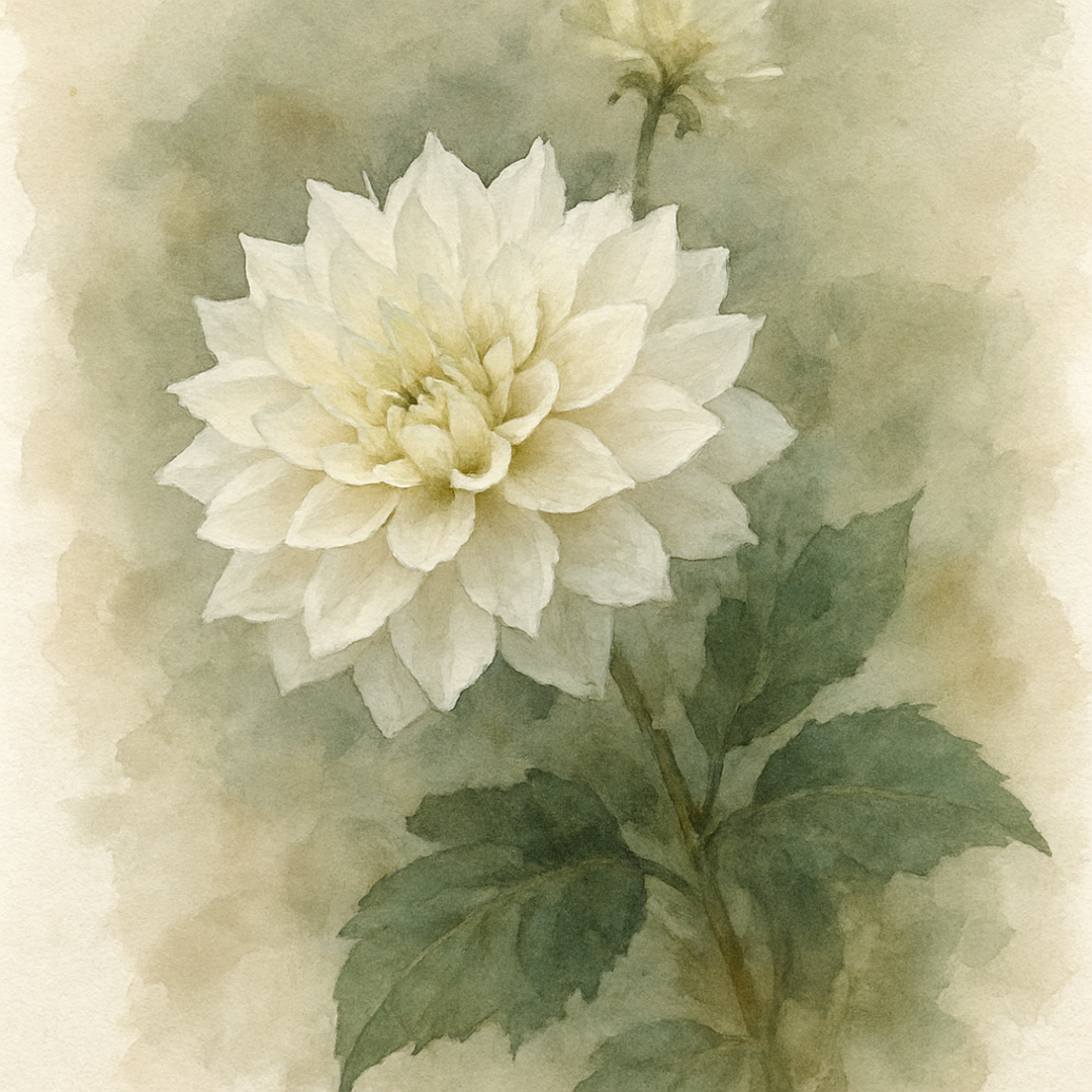 Dahlia 'White Perfection'