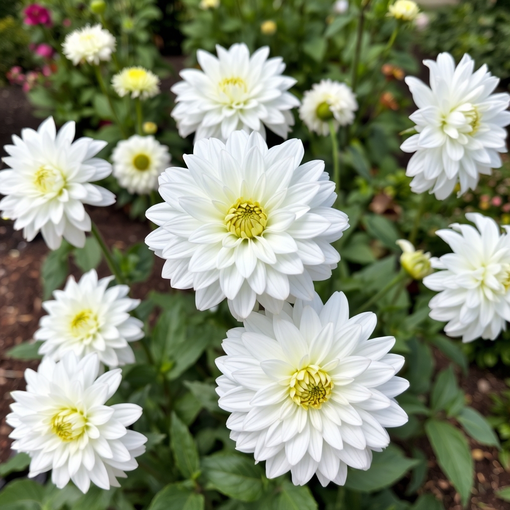 White Swan Dahlia Tubers