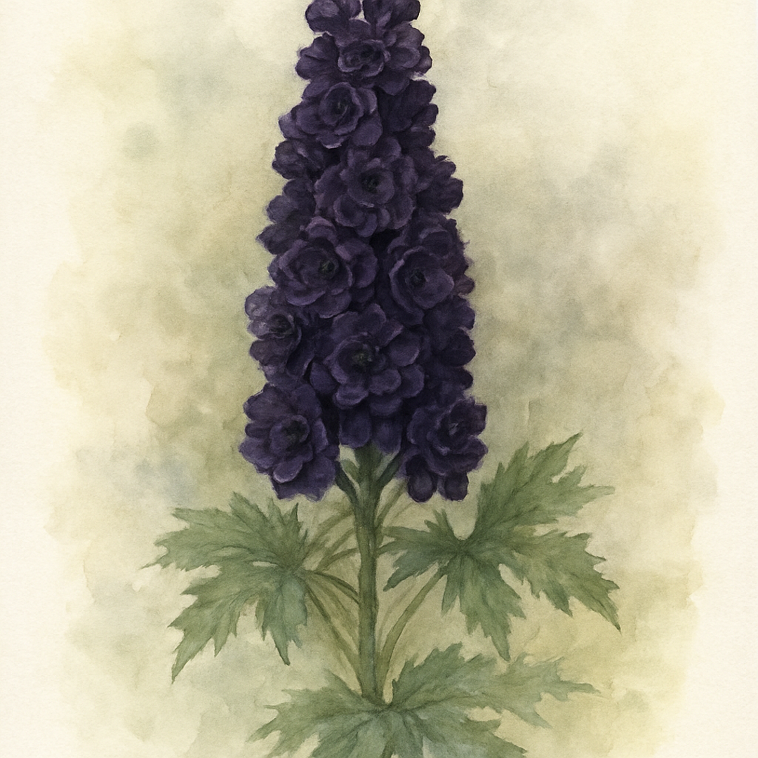 Delphinium 'Paramo Black Velvet'