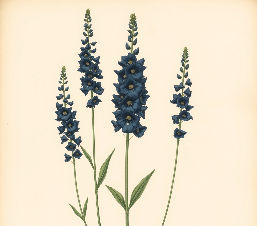 Delphinium Black Knight Group