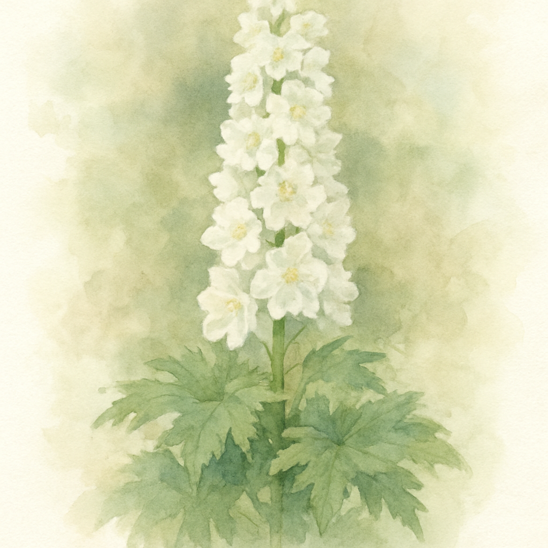 Delphinium Guardian White