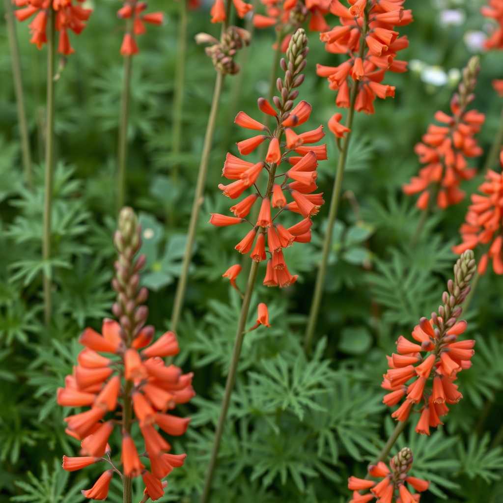 Delphinium nudicaule ‘Fox’
