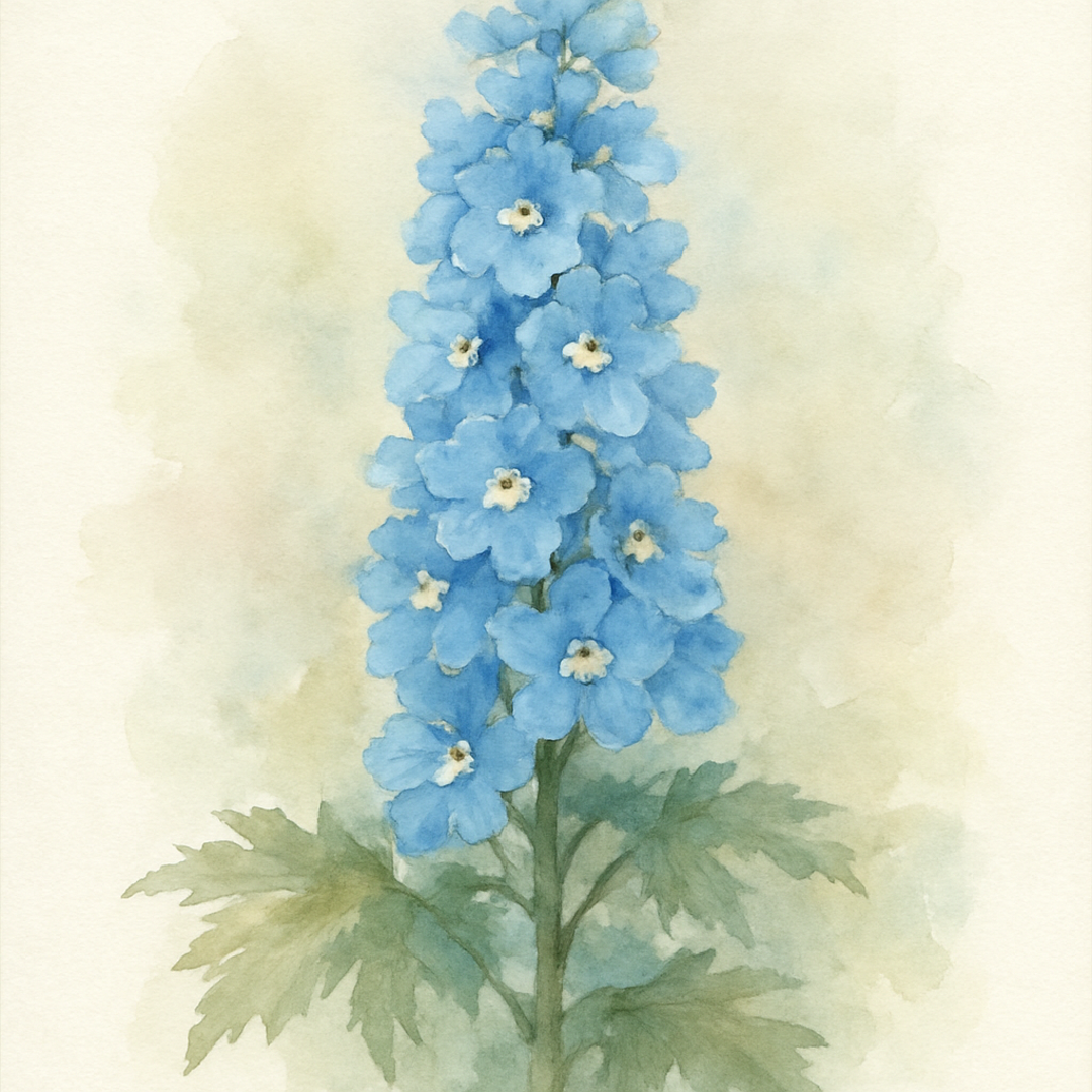 Delphinium Pacific 'Blue Bird'