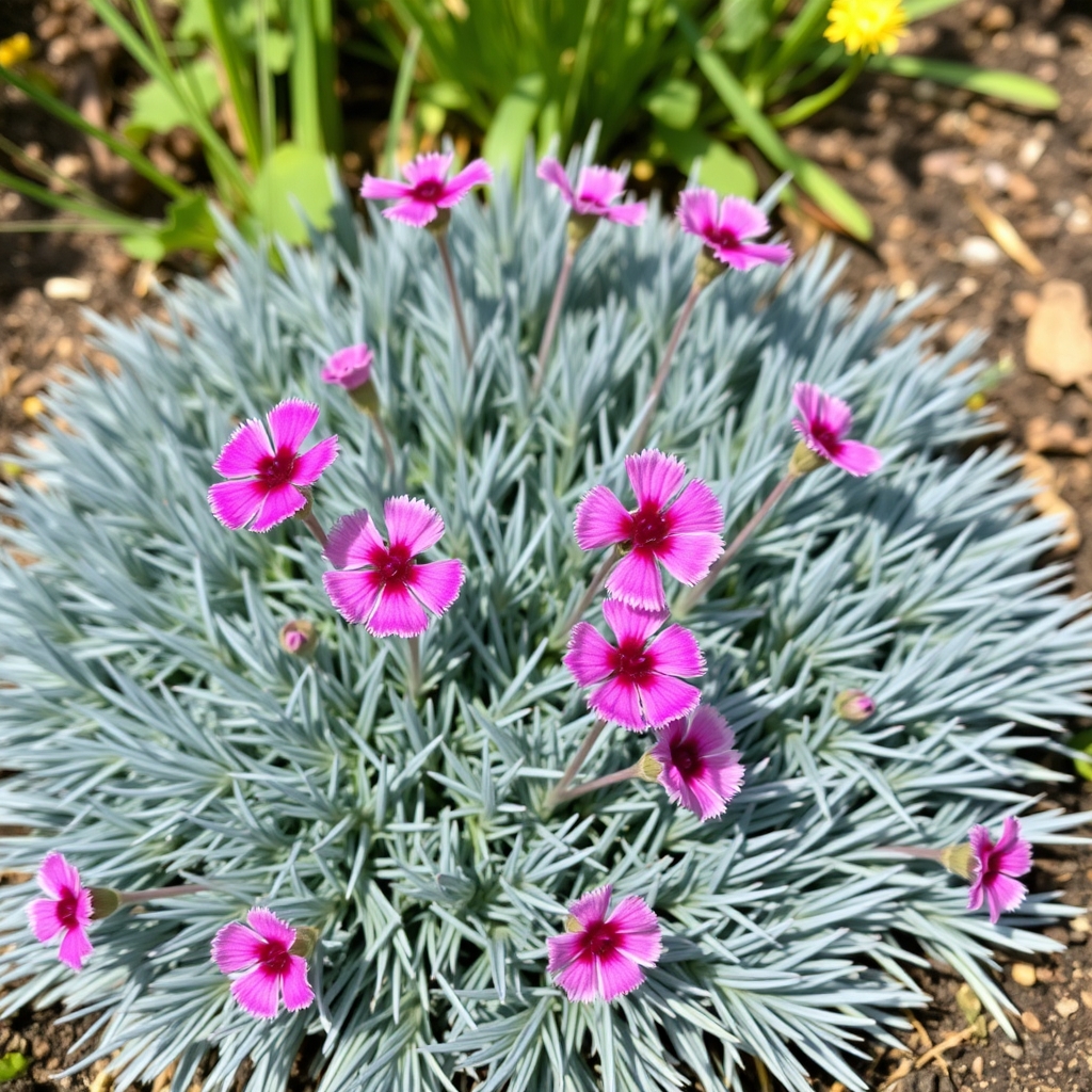 Dianthus Alpine 'Berry Blush'. Hardy scented garden ready plant.