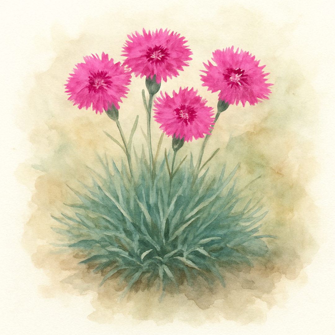 Dianthus Alpine 'Electric Dreams'. Hardy scented garden ready plant.