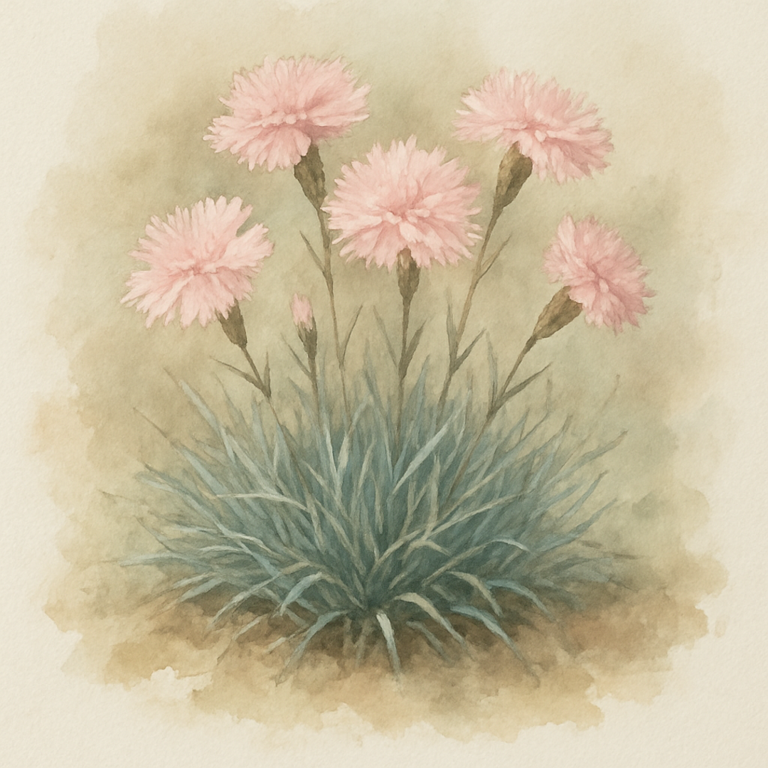 Dianthus Alpine Pink 'Annette'. Hardy scented plant
