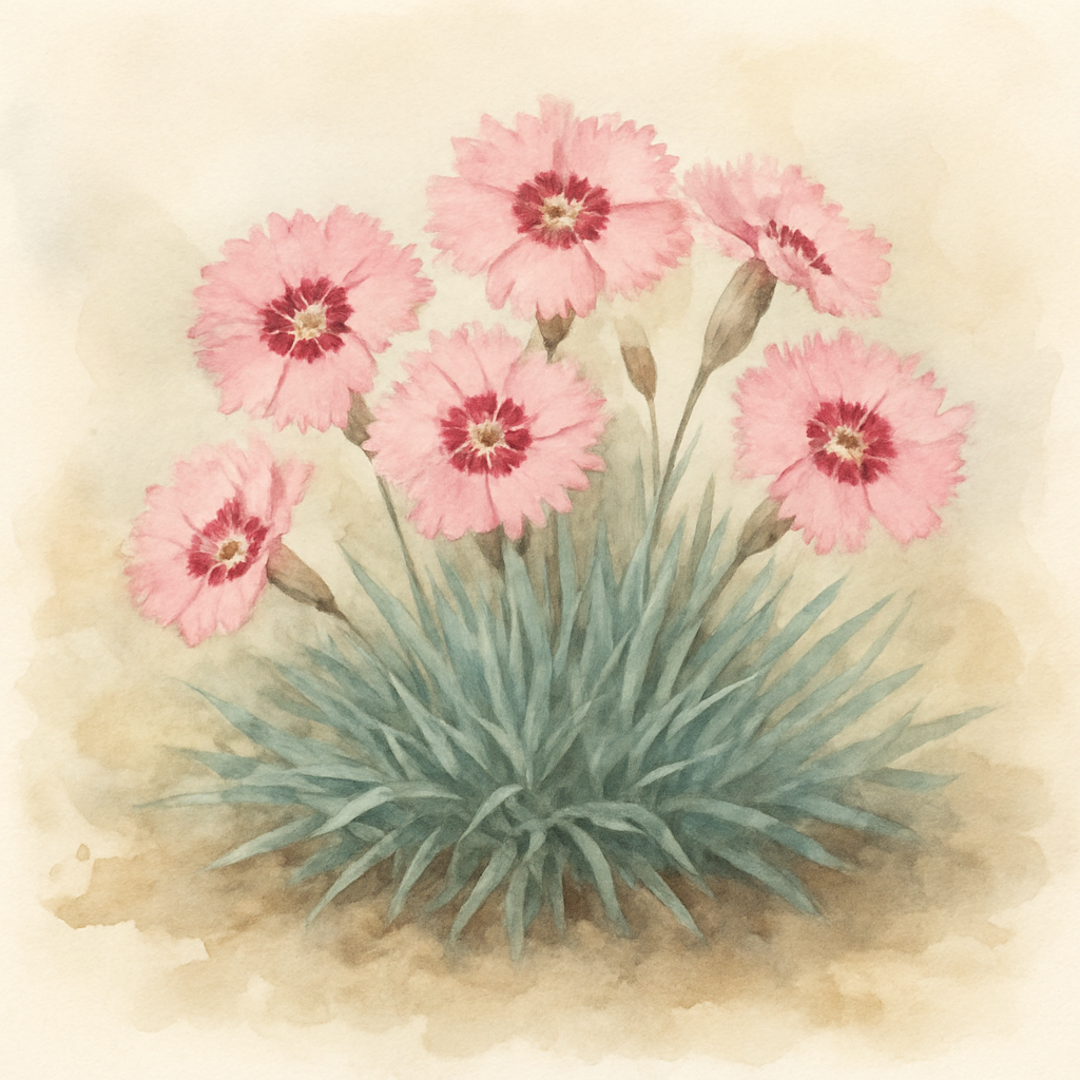 Dianthus Alpine Pink 'Little Jock'. Hardy scented garden ready plant.