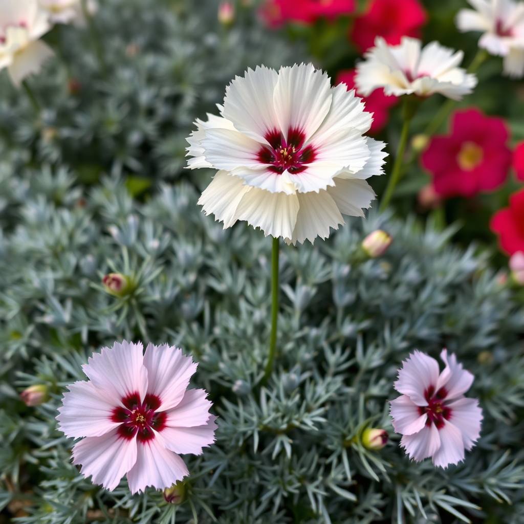 Dianthus plumarius Garden Pink 'Coconut Sundae'