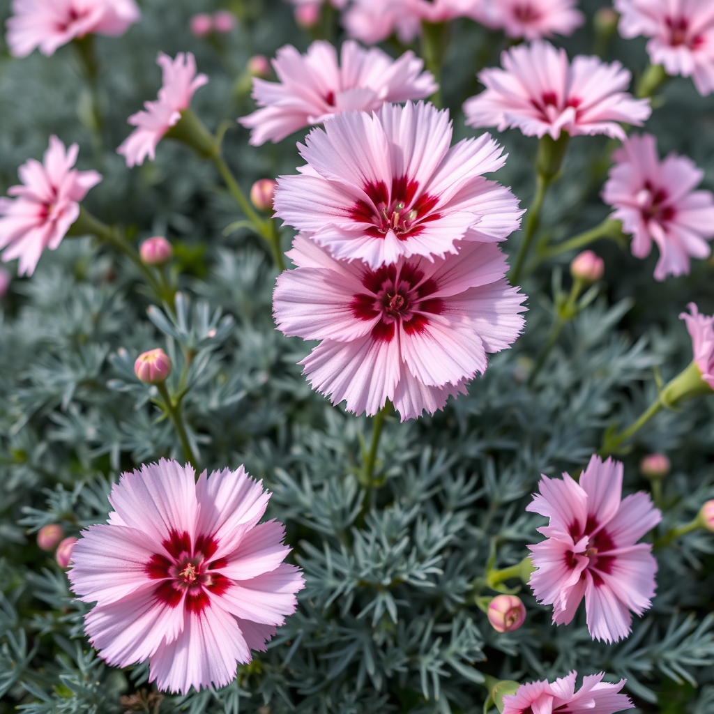 Dianthus plumarius garden Pink 'Shirley Temple'