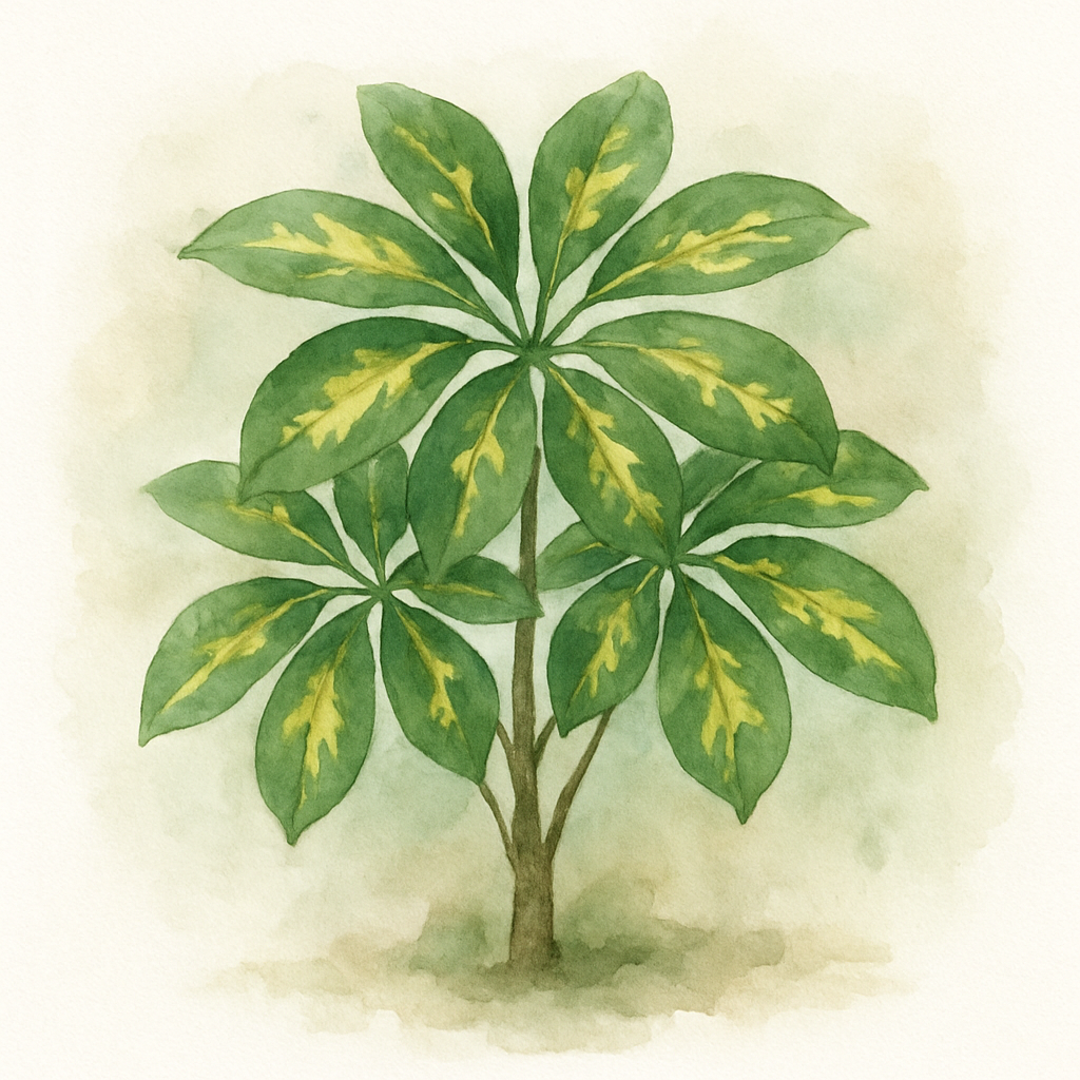 Schefflera arboricola 'Gold Capella'