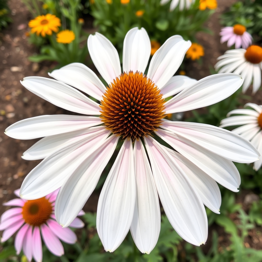Echinacea purpurea Prairie Splendor Alba