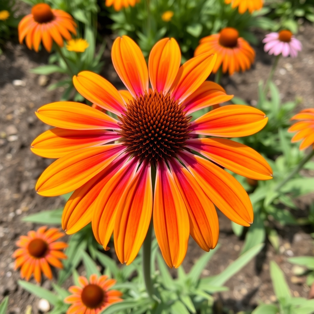 Echinacea Unica 'Orange Purple'