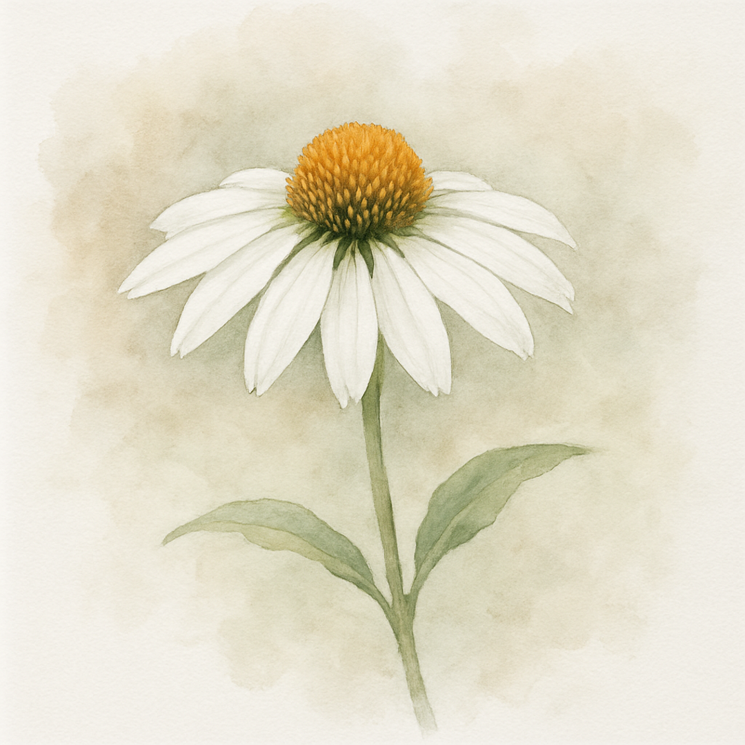 Echinacea 'White Meditation'