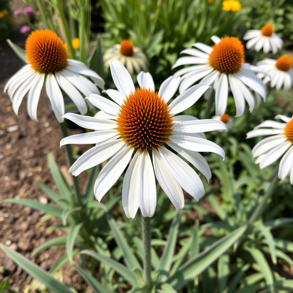 Echinacea White Swan (Echinacea purpurea 'White Swan')