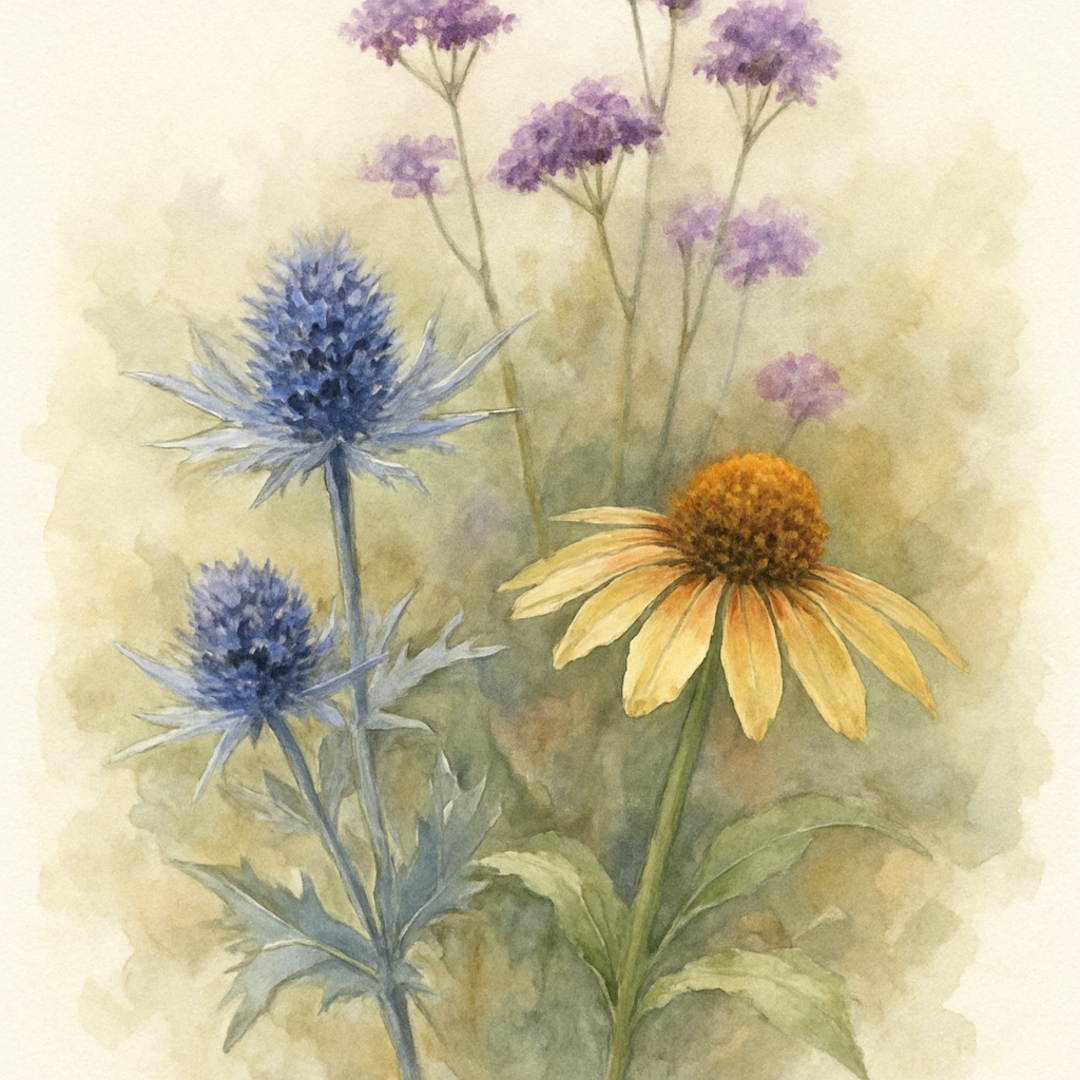 Verbena, Eryngium & Echinacea Mix