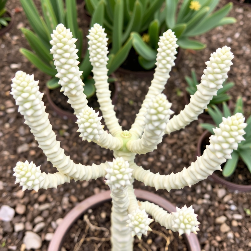 Euphorbia Ingens Variegata Ghost Euphorbia