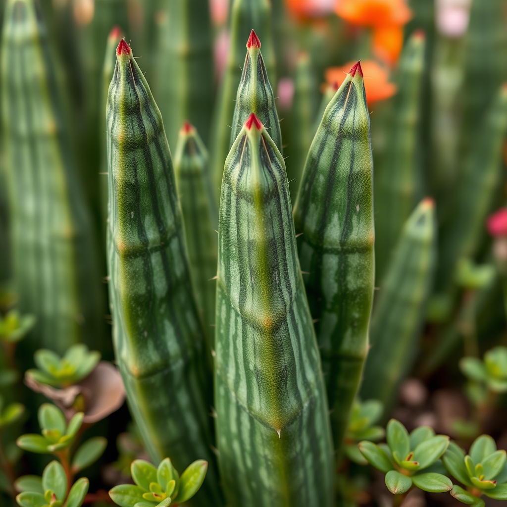 Euphorbia trigona (African Milk Tree, Cathedral Cactus, Euphorbia Tubigians)