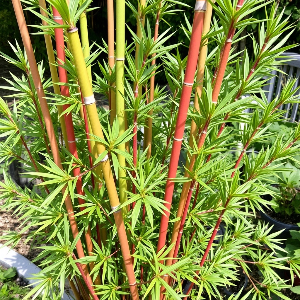 FARGESIA JIUZHAIGOU 'Genf' RED Stemmed Bamboo