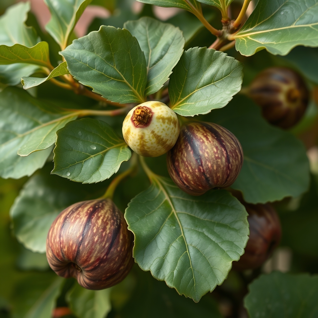 Ficus carica Madeleine des deux saisons – Brown Striped Fig