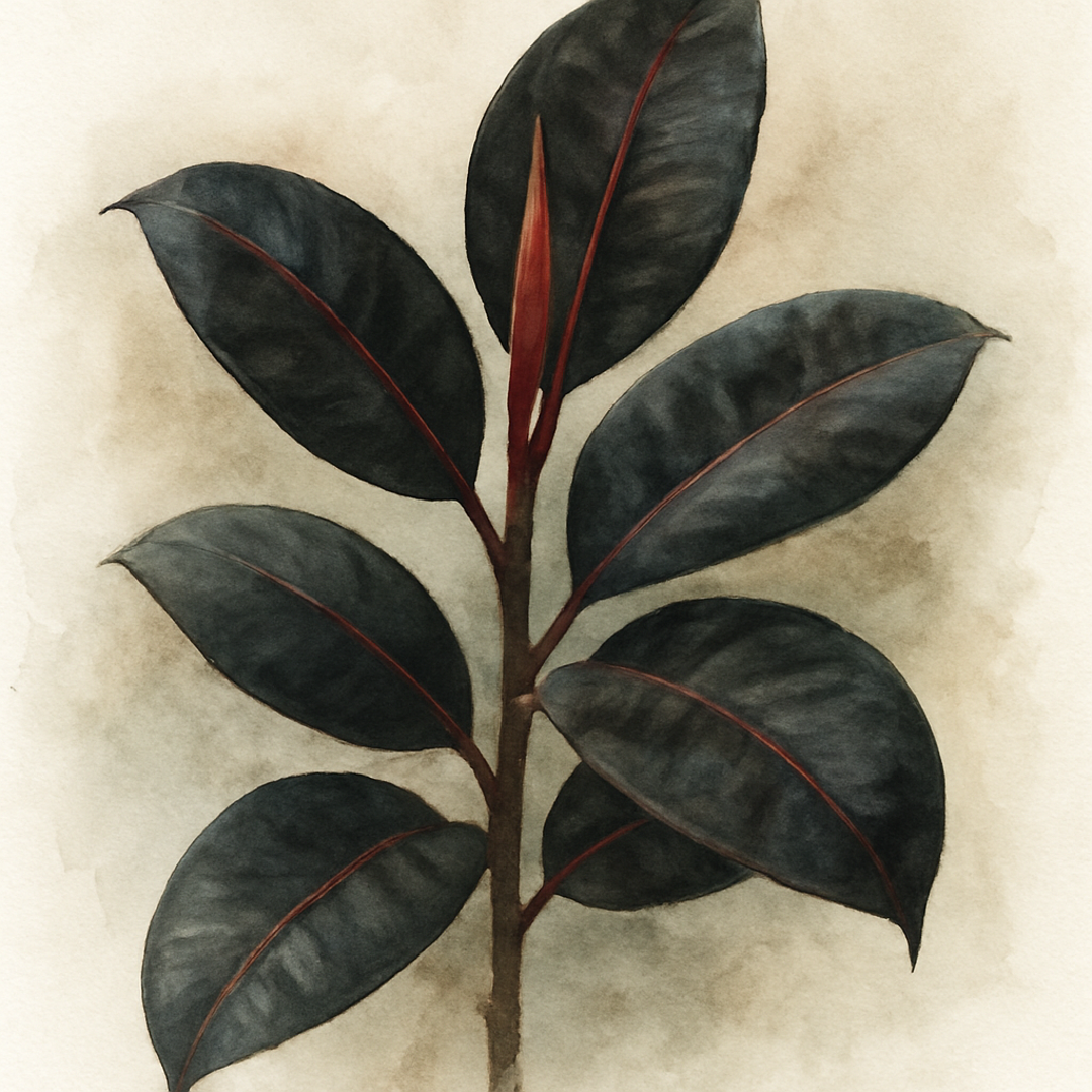 Ficus elastica 'Burgundy'