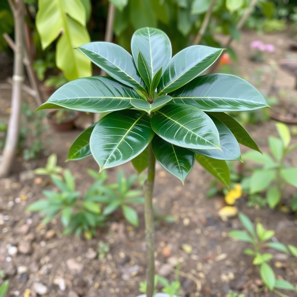 Ficus elastica Robusta Rubber Plant Straight Stem