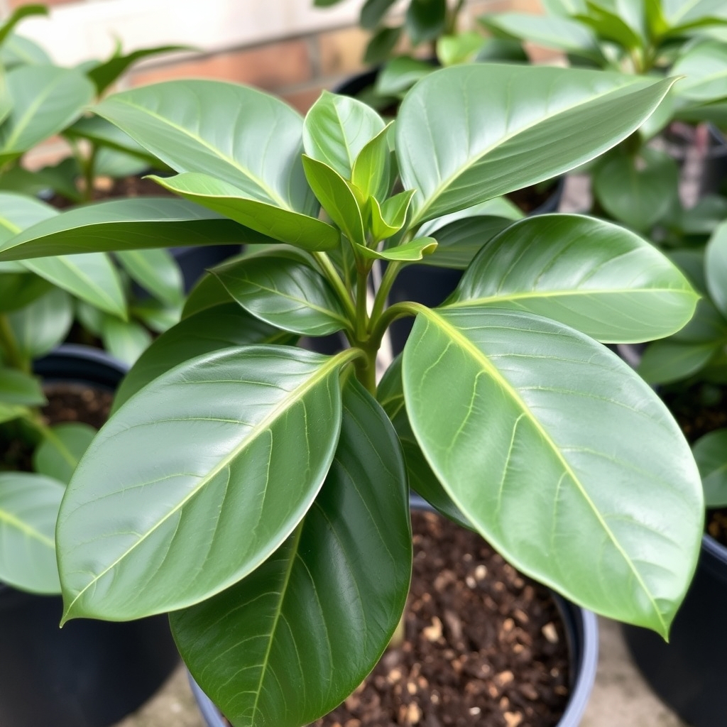Ficus Elastica Rubber Plant Peat Free Compost Indoor Plant