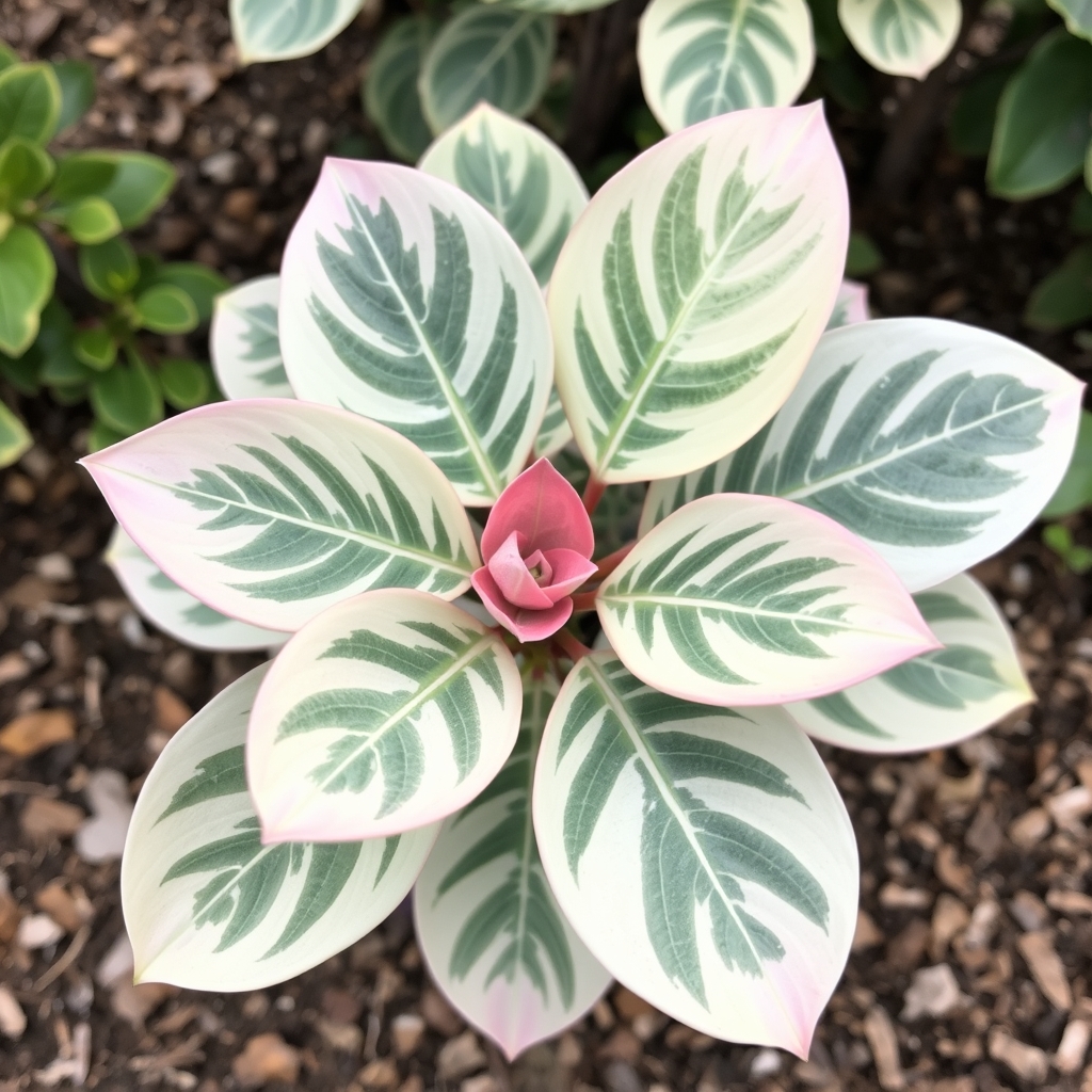 Ficus elastica Tineke Variegated Rubber Plant