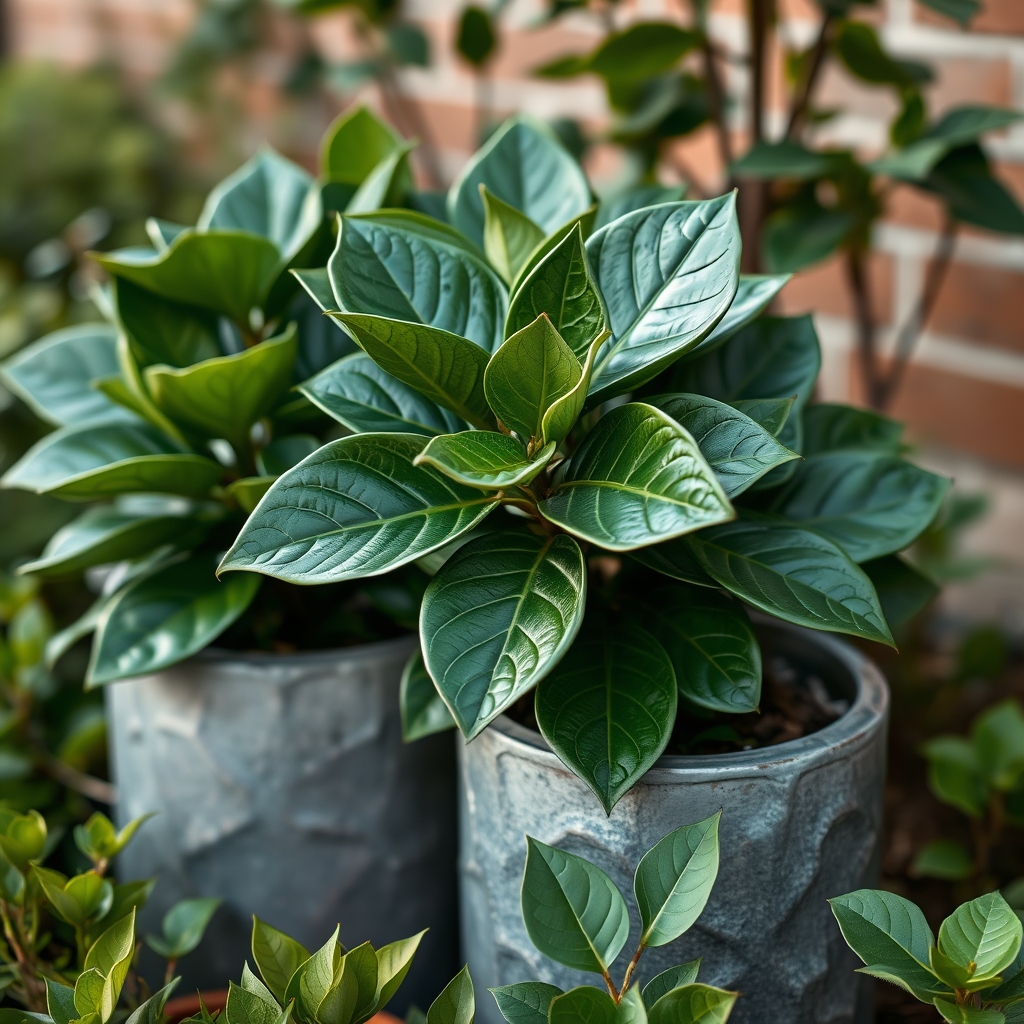 Ficus lyrata Bambino HydroCare in Opus Raw Couple Silver