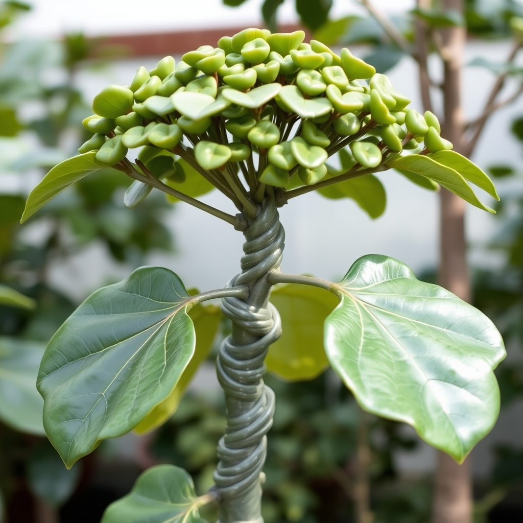 Ficus Moclame Indian Laurel Twisted Stem