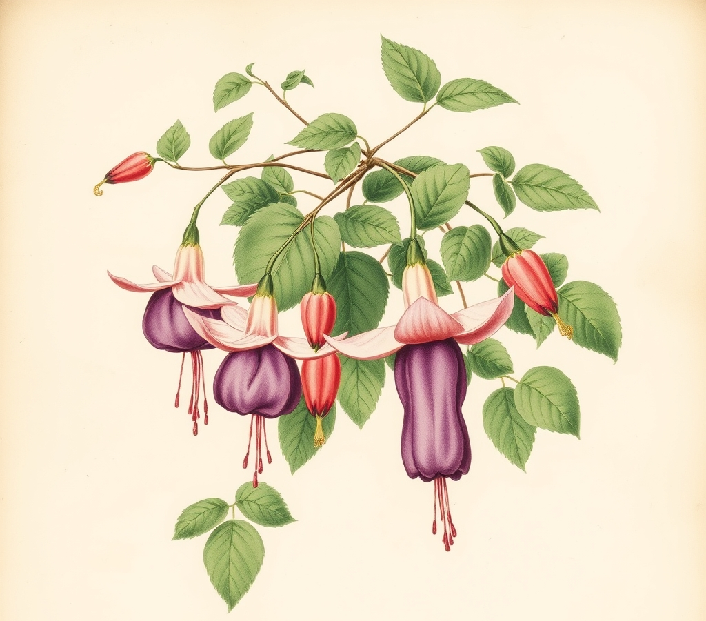 Fuchsia Bella Mariska Basket Plants