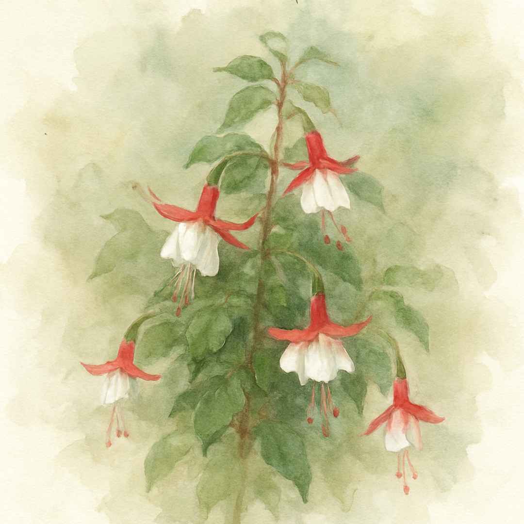 Fuchsia 'Snow Cap'