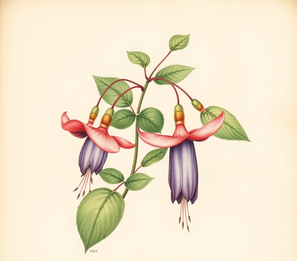 Fuchsia 'Winston Churchill'